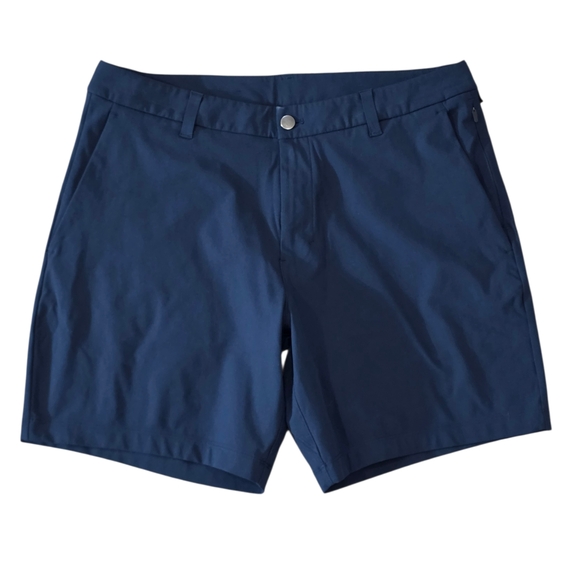 Lululemon Commission Classic-Fit Casual Shorts True Navy Mens Size 34 - Picture 4 of 7